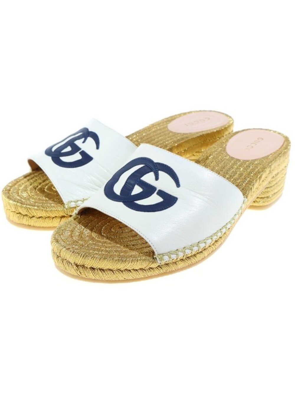 Gucci Interlocking G Sandals Gold